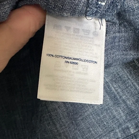 Lands' End Navy Short-Sleeve Island Print Tunic - Picture 4 of 9